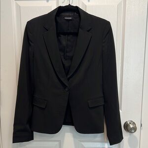 Tahari Black Blazer Tailored Suit Jacket